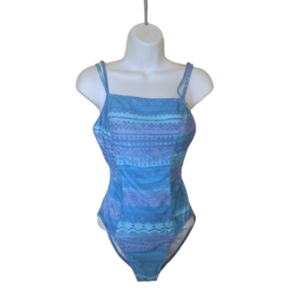 Blue One Piece Swim Suit  Size 13